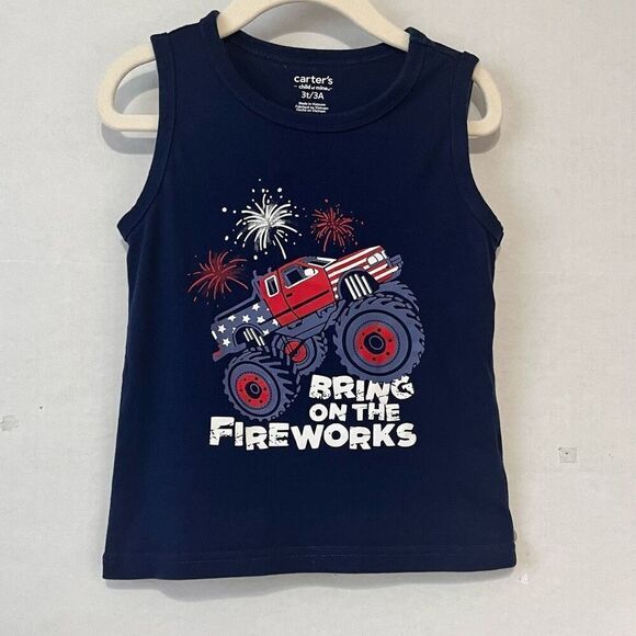 Carter's Other - Carter’s Bring On The Fireworks Tank Top   Boys Size 3T